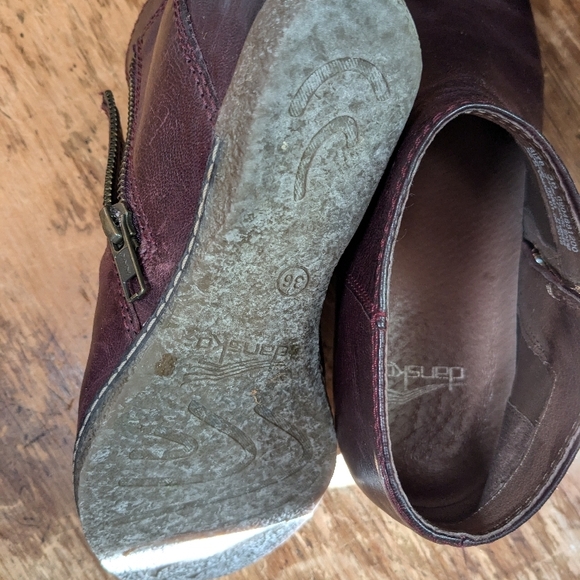 Dansko Red Ankle Boots - Picture 3 of 5